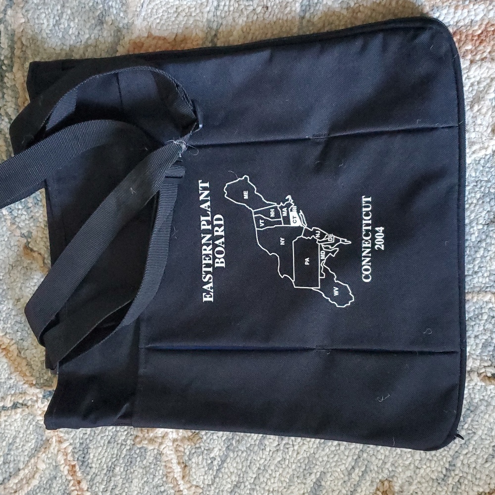 Leeds Black Canvas Tote Bag Eastern Plant Board Northeastern US States